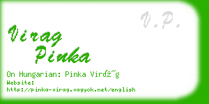 virag pinka business card